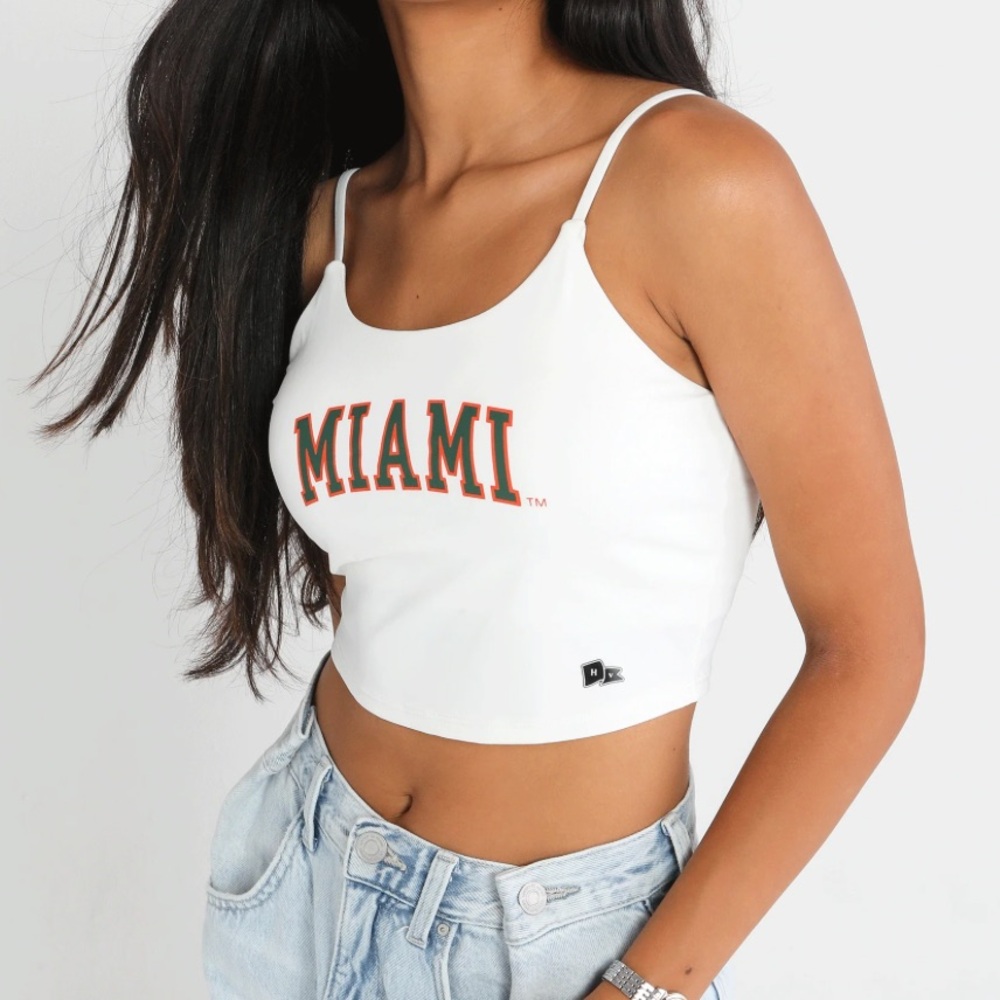 NWT University of Miami Bra Tank Top